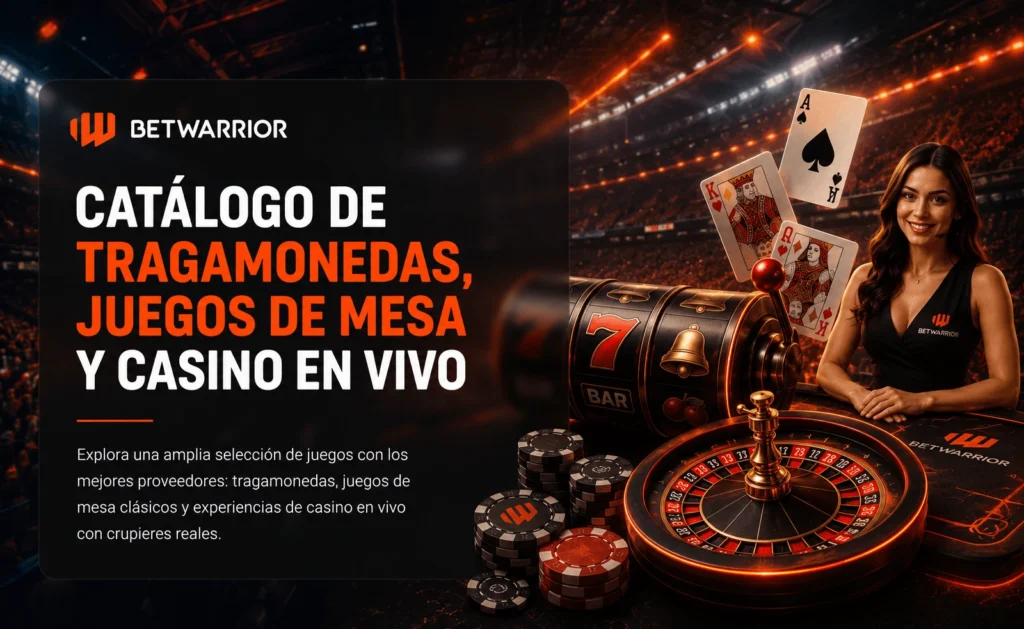 Catálogo de tragamonedas Betwarrior